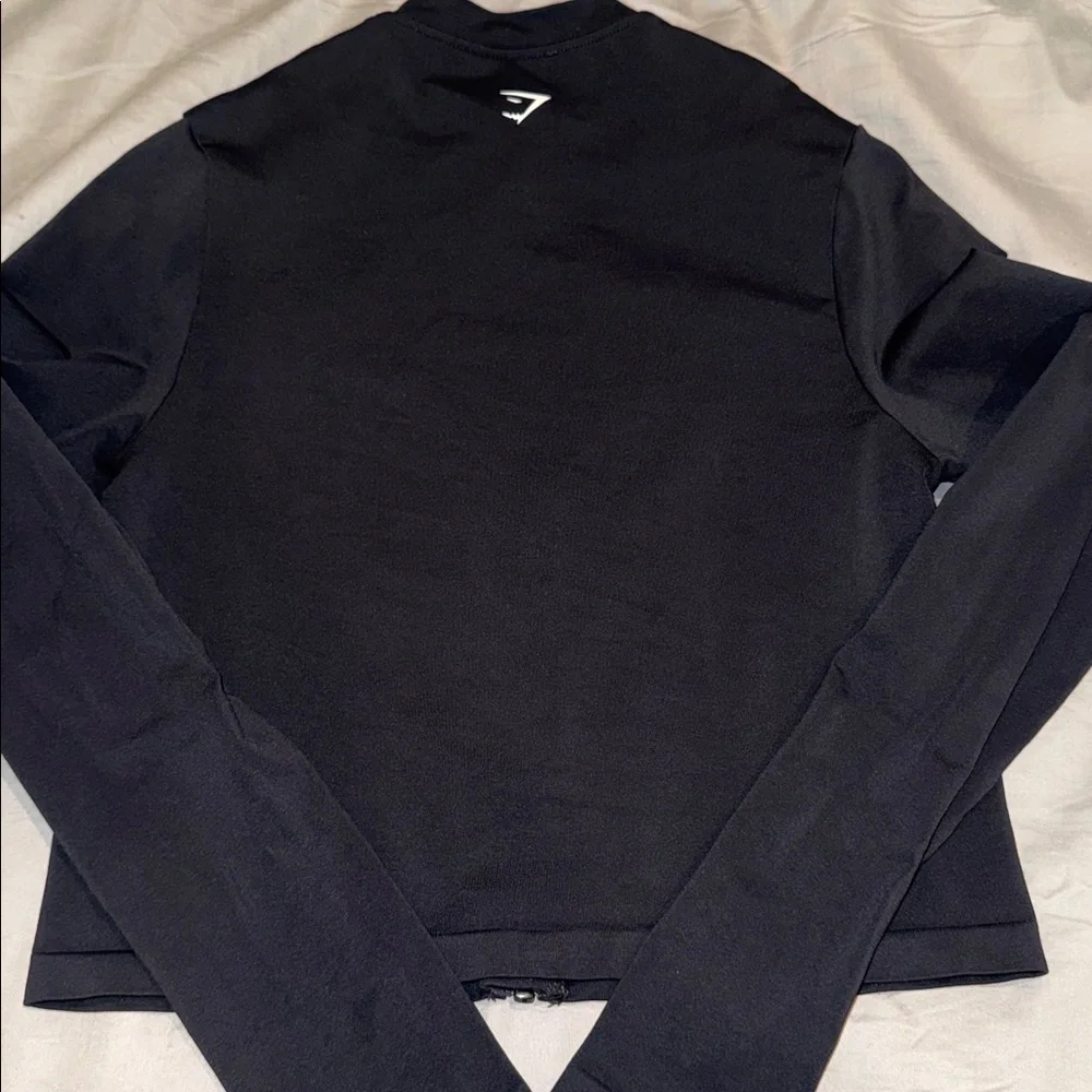 Gymshark Everyday Seamless Zip Tracktop Black - Picture 3 of 3